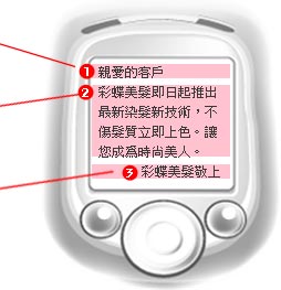 簡訊設定說明圖